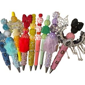 Colorful Beaded  Pens pick one sell
2 for $5